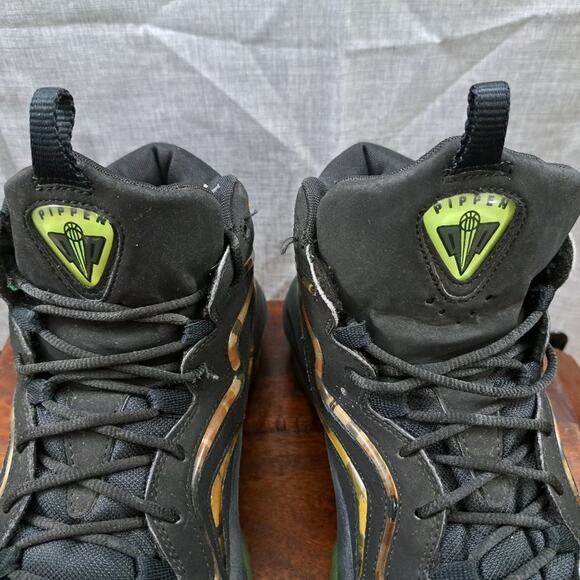 %Nike Air Pippen Camoflague Black/Flash Lime-Anthracite Size 12 / A 33